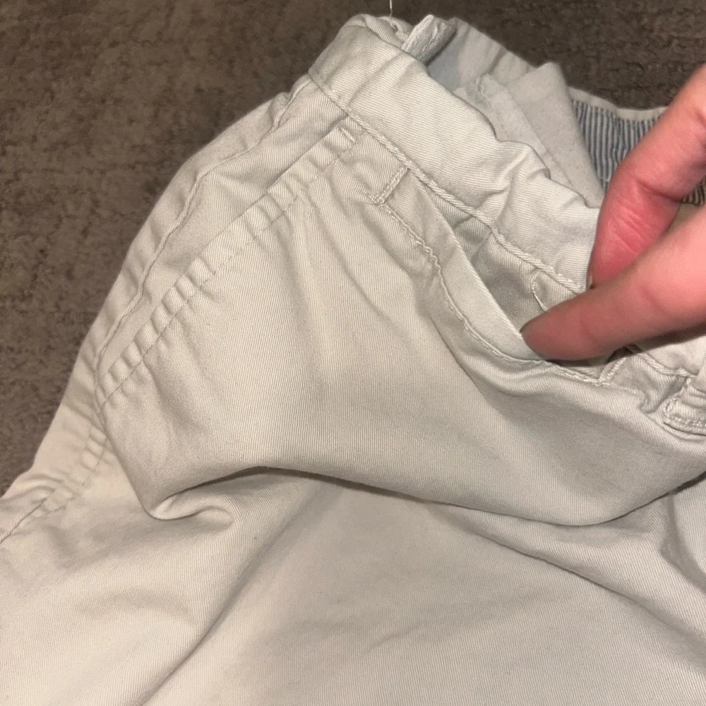 Merona Men's Flat Front Shorts Bundle- Navy and Cream size 28